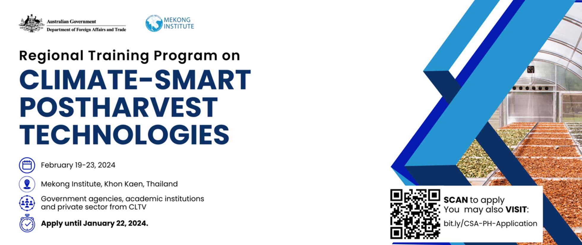 Climate-Smart Postharvest Technologies Course Is Now Accepting Applications